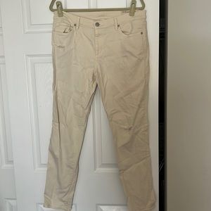 Loft Off White Relaxed Skinny Jean